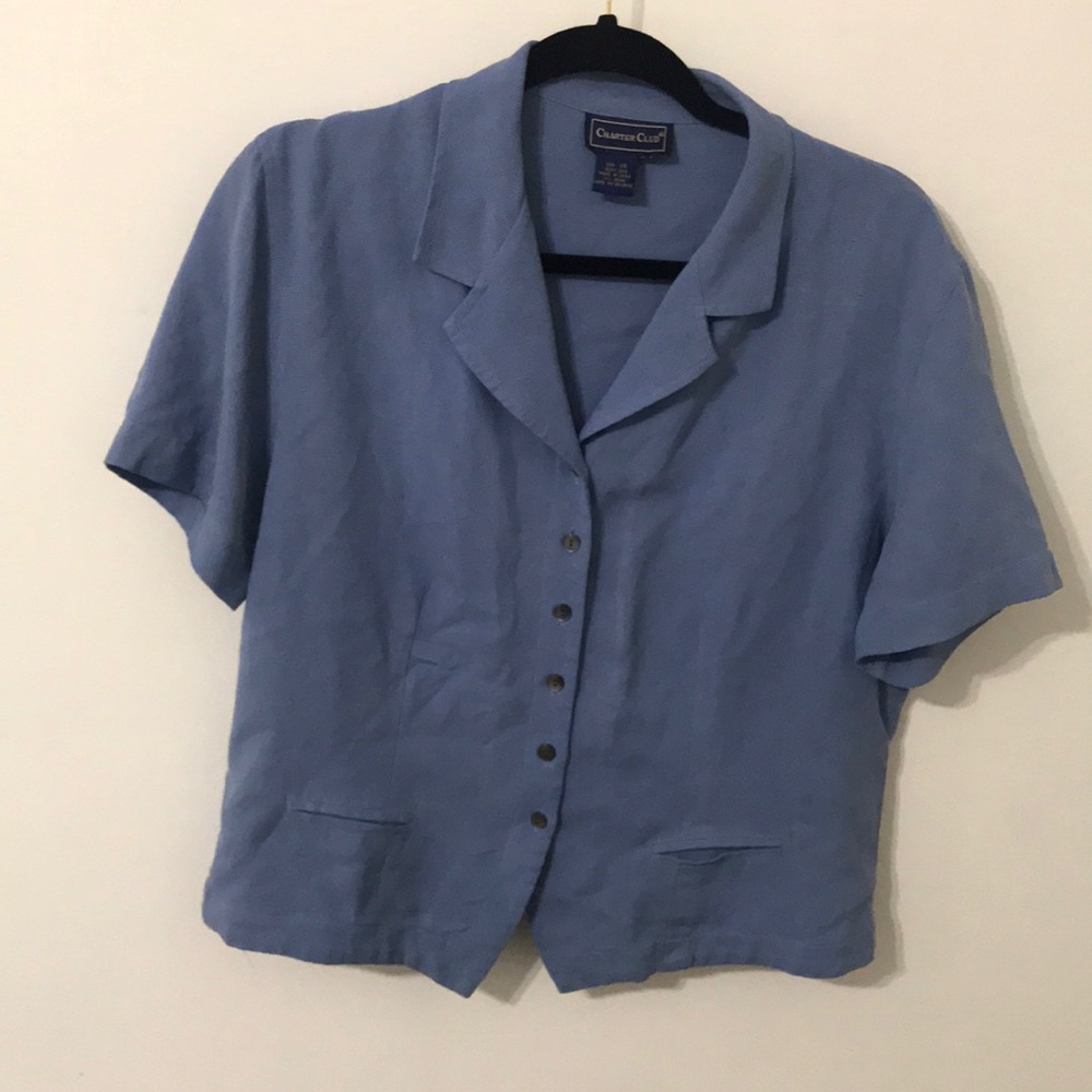 Vintage Charter club blue button down 💙